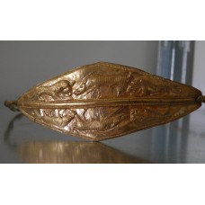 Gold bracelet sheet with an animal design